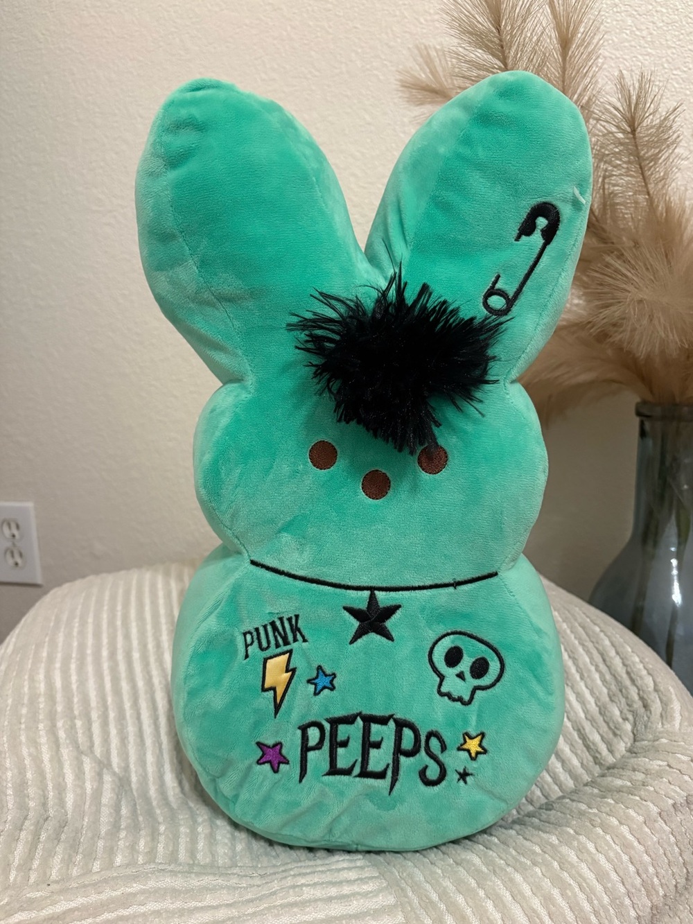 Punk Peeps Plush Bunny - Teal Green